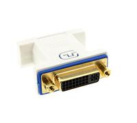 kenable PRO DVI 24+5 Socket to VGA Socket 15 pin Video Coupler Adapter Joiner White