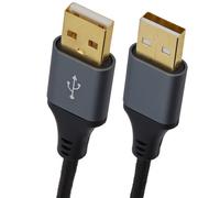 Kenable Pro Metal Usb 2.0 24Awg A Plug To A Male High Speed Braided Cable 0.5M