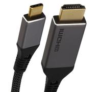 kenable Pro Metal USB-C to HDMI Lead 4K 60Hz UHD Cable Adapter Braided 2m [2 metres]