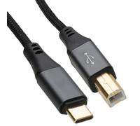 kenable PRO Metal USB-C to Printer Cable Type-C to USB B Male Braided Shielded Lead 2m
