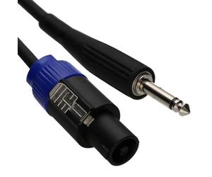 kenable PRO PA Speaker Lead Locking SPK to 6.35mm 1/4 Jack Low Loss 7mm2 Cable 3m [3 metres]
