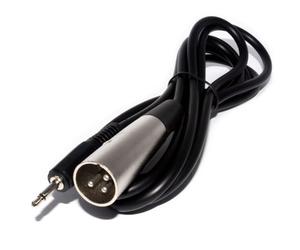 kenable Pro Signal XLR Plug to 3.5mm Jack Mono Plug Nickel 2m [2 metres]