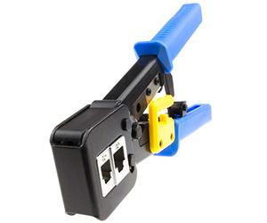kenable Professional RJ45 Ratchet EZ Crimper for Through Cat 5e Cat 6 RJ45 RJ11/RJ12