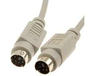 kenable PS2 Cable 6 Pin Mini Din Male to Male Switchbox Keyboard Mouse Lead Grey 10m