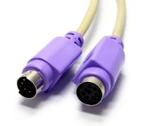 kenable PS2 Keyboard Extension Cable 6 pin Plug to Female Socket 3m [3 metres]