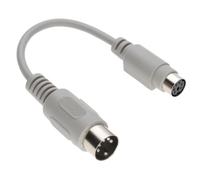 PS2 Keyboard to AT Converter - 6 pin Mini Din F to 5 pin Male