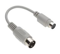 PS2 Keyboard to AT Converter - 6 pin Mini Din F to 5 pin Male