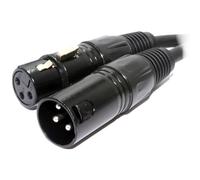 kenable PULSE DMX Spiral Shielded Insulated 3 Pin Male to Female Cable 2m