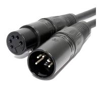 kenable PULSE DMX Spiral Shielded Insulated 5 Pin Male to Female Cable 50cm