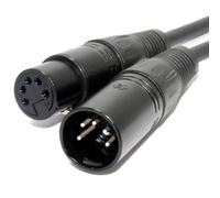 Kenable Pulse Dmx Spiral Shielded Insulated 5 Pin Male To Female Cable 50Cm
