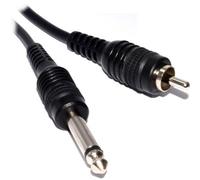 Kenable Pulse Shielded 6.35mm Mono Jack Plug To Phono Plug Audio Cable 3M