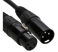 PULSE XLR Microphone Male to Female Audio Cable Black 50cm 0.5m