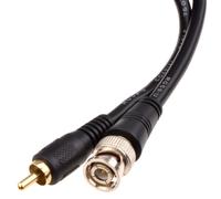 kenable Pure Copper CCTV BNC to Phono Plug Cable Gold Connectors 1m [1 metres]