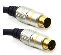 Kenable Pure Ofc Hq Svhs S-Video 4 Pin Mini-Din Cable Gold 5M