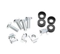 Kenable Rack Fixing Set M6 Captive Cage Nuts Bolts & Washers For Cabinet (4 Pack) Zinc