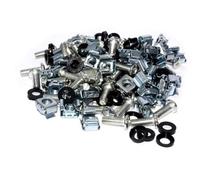 kenable Rack Fixing Set M6 Captive/Cage Nuts/Bolts & Washers for Cabinets [50 Pack]