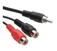 Kenable Rca Male To Twin Rca Female Splitter Adapter Cable 15Cm