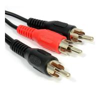 Kenable Rca Phono Plug To 2 X Rca Phono Plugs Splitter Audio Cable Nickel 0.5M