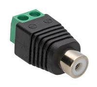 kenable RCA Phono Socket Screw Terminal Easy Fit Connector for Audio CCTV Camera