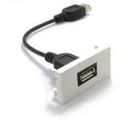 Kenable Ready Made Faceplate Module Usb 2.0 Type A Socket Panel Mount Stub