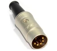 kenable REAN 5 Pin Din Male Soldering End Terminal with Strain Relief