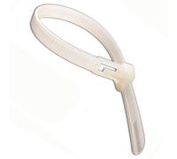 kenable Reusable Cable Ties with Quick Release Catch | Natural Nylon Zip Ties for Home Office Workshop | 200mm x 7mm | 100 Pack