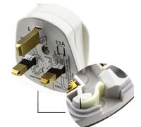 kenable Rewireable 3 Pin UK Mains Plug with Quick Fit Cord Grip | BS1363 Approved | 13A Fuse Fitted | White