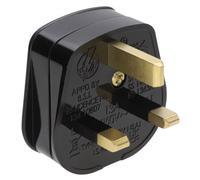 Kenable Rewireable Quick Fit 3 Pin Uk Mains Plug Fitted With 13A Amp Fuse Black