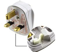 kenable Eagle White Quickfit 3 Pin 3 Amp 3A UK Mains Power Plug
