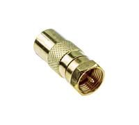 kenable RF Female Socket to F Type Screw Male Plug Adapter Converter Gold Plated for Satellite TV Aerial Cables