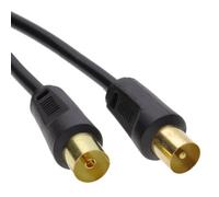 Kenable Rf Male To Female Extension Lead Freeview Tv Cable Black 5M