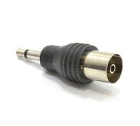 kenable RF Push Type Female Coax Socket to 3.5mm Mono Jack Plug Adapter