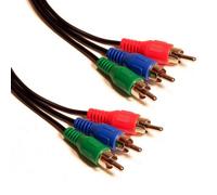 kenable RGB Component Video Cable 3 RCA Phono to 3 RCA Phono Lead for HD TV DVD Blu-ray Player 1m Black