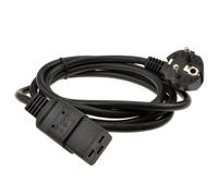 Kenable Right Angle European Schuko Plug To 16A C19 Iec Plug Power Cable 1.8M