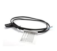 kenable Right Angle Figure 8 Power Cord C7 to Bare Wire 2 Core Cable 0.75mm² 90 Degree Black 2m