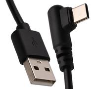 kenable Right Angle USB-C to USB-A Fast Charge Cable 22AWG Copper Nylon Braided Gaming Phone Charger Lead 1m