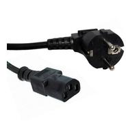 Kenable Right Angled Euro Schuko To Iec C13 Mains Power Cable 1.0mm 5M Black