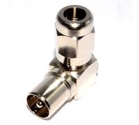 kenable Right Angled Pal TV Coaxial Connector Plug for RG6 Coax RF Cable