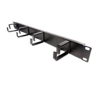 Kenable Ringed Cable Management Bar 1U With 4 Rings Data Cabinet 19 Inch Rack