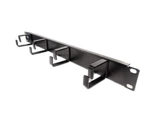 Kenable Ringed Cable Management Bar 1U With 4 Rings Data Cabinet 19 Inch Rack