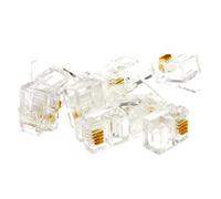 Kenable Rj11 6P4C Crimps Ends Plugs For Crimping Adsl Cables - 10 Pack