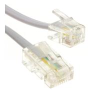 Kenable Rj11 Male Plug To 4 Wire Rj45 Male Plug Flat Cable Lead 2M White