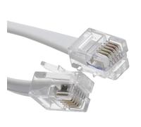 FLAT RJ12 6P6C to RJ12 6P6C Cable Plug to Plug (RJ11 with 6 wire) 0.3m