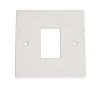 RJ45 Face Plate Wall Socket Single 1 Port for RJ45 LJ6C Keystone Jack Inserts