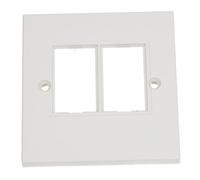 Kenable Rj45 Face Plate Wall Socket Double 2 Port For Rj45 Lj6C Keystone Jack Inserts