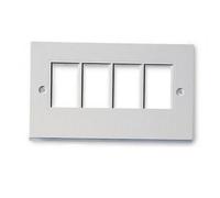Kenable Rj45 Face Plate Wall Socket Quad 4 Port For Rj45 Lj6C Jack Inserts
