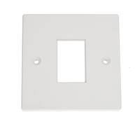 Kenable Rj45 Face Plate Wall Socket Single 1 Port For Rj45 Lj6C Keystone Jack Inserts