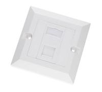 kenable RJ45 Face Plate Wall Sockets Cat6 Single 1 Port with Keystones Jacks