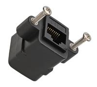 kenable RJ45 Panel Mount Socket Cat6 Gigabit Ethernet Adapter Coupler for Wallplates & Faceplates | 15x16mm Cutout | Female to Female Pass-Through Connector