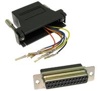 kenable RJ45 to DB25 Modular Adapter Female Socket 25 Pin Serial Port Connector Unassembled